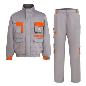 冬季男女保暖工作服煤矿工作服机械建筑加厚夹克和裤子工作服