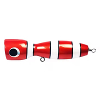 Umpan pancing Popper GT, umpan memancing kayu mengambang 100 mm 120g permainan besar