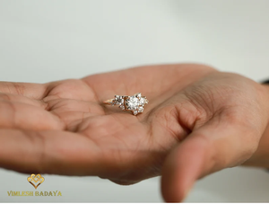 Anillo de Compromiso con Diamantes Cultivados en Laboratorio de 1.4 TCW, Anillo de Boda con Diamantes Cultivados en Laboratorio Certificados por IGI, Anillo Elegante de Oro Sólido de 14K - Product Image 6