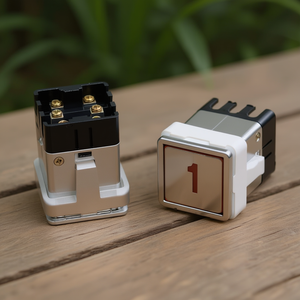 ปุ่มลิฟต์ 30x30 มม. สวิตช์สี่เหลี่ยมโลหะพลาสติกสำหรับอะไหล่ลิฟต์ - Product Image 2