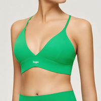 Soutien-gorge de sport ajustable style Kendall Jenner pour femme, confortable, à bretelles spaghetti, avec coussinets, sexy, pour le yoga