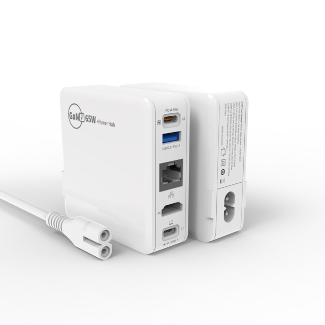 GaN PD3.0 PPS QC3.0 SCP USB-C Wall Charger Steam Deck Dock Laptop Desktop Fast Charging Durable ABS Material 65W