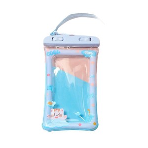 Étui de téléphone étanche à motif de dessin animé mignon, en PVC transparent avec sangle, idéal pour la natation, les voyages et la salle de bain - Product Image 3