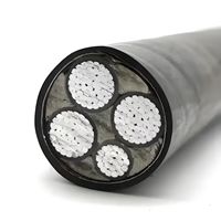 Câble d'alimentation en aluminium XLPE, norme IEC 60502, certifié ISO CE, gaine en PVC pour réseau de distribution d'énergie industrielle souterrain