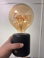 Ampoule à filament LED lettre personnalisable verre clair ambre G125 série Dimmable LED ampoule décorative Edison