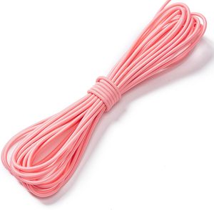 Cordon élastique rose de 1/8 pouce pour macramé, robuste et extensible, pour kayak, bracelet, auvent, tente de camping, sacs, chaussures, bricolage - Product Image 1