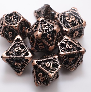 Ensemble de dés en métal pour <span class=keywords><strong>jeu</strong></span> de rôle <span class=keywords><strong>King</strong></span> Kong Man TRPG Dungeons and Dragons, multi-faces, avec couleurs et design personnalisables, 10 couleurs disponibles - Product Image 6