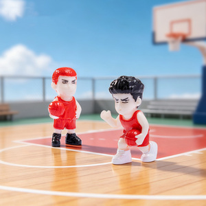 Mini figurine de joueur de basket en résine peinte à la main, décoration de voiture, micro-paysage, maison de poupée, décoration de bureau, souvenir sportif, cadeau - Product Image 3
