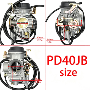 Ensemble de carburateur PD40JB 40 mm pour remplacement de <span class=keywords><strong>quad</strong></span> Arctic Cat 500cc - Product Image 5