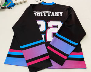 Normzl personnalisé sublimé Cheerleading Costume vêtements de <span class=keywords><strong>Hockey</strong></span> <span class=keywords><strong>sur</strong></span> <span class=keywords><strong>glace</strong></span> en gros vierge jeunesse Cheer <span class=keywords><strong>Hockey</strong></span> Jersey - Product Image 6