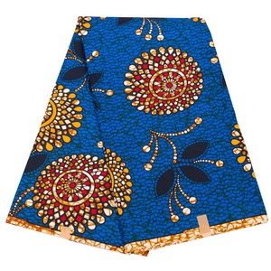 Tissu en polyester imprimé à la cire, tissu pour vêtements africains pour femmes, tissu pour robe de soirée, tissu Ankara Batik, vente en gros - Product Image 3