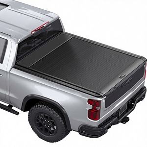 Nieuwe aluminiumlegering intrekbare scharnierende rolvergrendelende laadbakafdekking 5ft tonneau cover <span class=keywords><strong>Ford</strong></span> Raptor F150 waterdichte pick-up truck 4x4 - Product Image 1