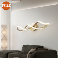 Applique murale LED linéaire de style fantaisie, design simple, moderne et créatif, pour couloir de chevet
