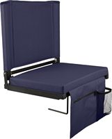 Chaises de plage pliables portables pour stade, tribune, camping, avec coussins de dossier imperméables