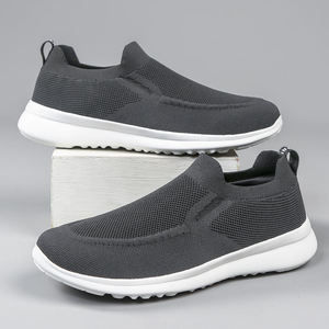 Chaussures décontractées pour hommes en tissu tricoté respirant, idéales pour la marche lente - Product Image 6