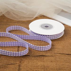 Ruban à carreaux festonnés de haute qualité, frais et de 1 cm de large, pour emballage cadeau, 10 yards/rouleau - Product Image 4