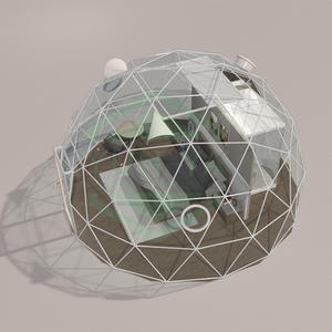 Tente de <span class=keywords><strong>camping</strong></span> d'hôtel de villégiature de luxe <span class=keywords><strong>5</strong></span> <span class=keywords><strong>étoiles</strong></span> bien décorée tente de dôme géo pour 2 personnes tentes de glamping rondes avec doublure en PU - Product Image 6