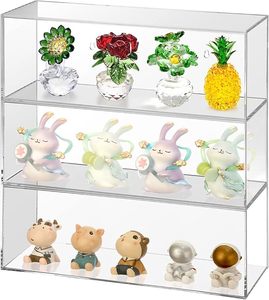 Giá Trưng Bày Acrylic 3 tầng Cửa trong suốt chống bụi dễ dàng gắn trên tường giá trang sức Nước Hoa Thu nhỏ sưu tầm - Product Image 2