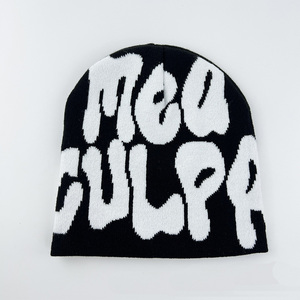 <span class=keywords><strong>Bonnet</strong></span> <span class=keywords><strong>en</strong></span> jacquard personnalisé <span class=keywords><strong>en</strong></span> gros, bonnets tricotés à motifs colorés, bonnets multicolores chauds et stylés - Product Image 5