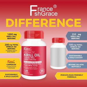 Huile de Krill Antarktique de Haute Qualité en Gélules Molles 1000 mg avec Oméga-3 pour Femmes et Hommes – Complément pour Soutenir la Santé des Articulations – 120 Gélules - Product Image 4