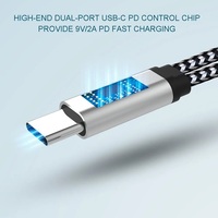 Adaptor Splitter OTG Tipe C USB-C Female USB-A Female Output AC Kompatibel dengan Chromecast Google TV untuk S21 untuk Penggunaan Laptop