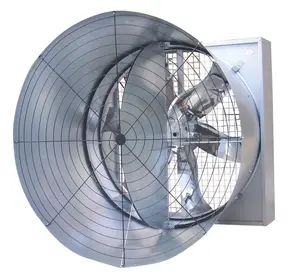 220v 1 fase jenis penutup lembar galvanis udara panas ventilasi industri peralatan rumah unggas kerucut kipas aksial