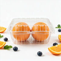 Groothandel Transparante Fruit- en Groenteverpakkingen Grote Capaciteit Houdt Vers Supermarkt Voedselveilig Gerecycled PET