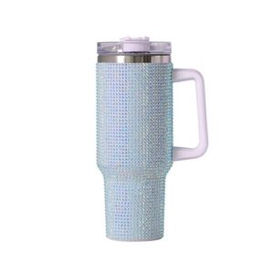 40Oz Retro Western Cowboy Print Stainless Steel Travel Mug Double-Wall Insulated <b>Tumbler</b> <b>With</b> <b>Handle</b> & <b>Straw</b> - Product Image 2