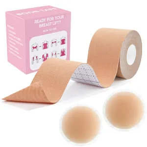 Factory Women boob tape body bra tape breast lift tape with nipple cover