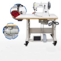 Machine à coudre à cylindre robuste et durable 550W avec moteur à embrayage pour la couture de ceintures en cuir GL-205//