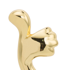 Fashion design Hot selling star catching a forma di trofeo in metallo con Base in legno per attore e attrice star model award JM28 - Product Image 2