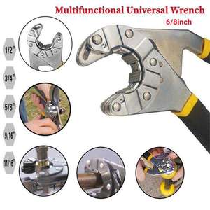 Adjustable 6 In/8 Carbon Steel Industrial Grade <b>Spanner</b> Wrench Multifunctional Universal Hexagon Hand <b>Tool</b> for Car Repair OEM - Product Image 3