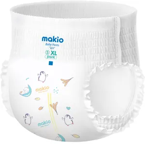 MAKIO Soft Respirável Fralda Bebê Descartável Pampering Baby Fraldas/Fraldas Atacado