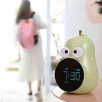Jam Alarm Digital LED, jam malam kreatif Digital dengan Mode Snooze, jam meja, lampu elektronik USB, jam pintar LED