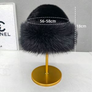 Nouveaux chapeaux seau 2025 pour l'automne, en fausse fourrure et en peluche, épais et chauds, élégants et raffinés. - Product Image 2