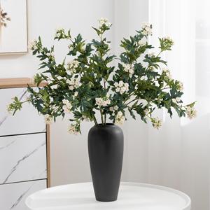 Flores de Nieve Artificiales Meng Jie, Arreglo Floral de Seda Blanca y Morada, Decoración para Bodas y Hogar - Product Image 3
