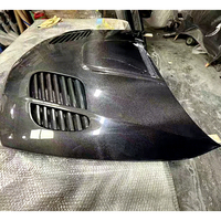 Capot en fibre de carbone de haute qualité pour BMW Série 1 E82 E87 E88 Noir Marque Runman Capots de moteur en fibre de carbone