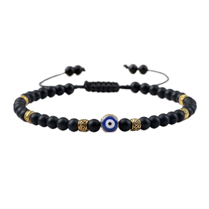 <span class=keywords><strong>Oeil</strong></span> <span class=keywords><strong>de</strong></span> <span class=keywords><strong>tigre</strong></span> <span class=keywords><strong>de</strong></span> luxe réglable fait à la main perlé pour Bracelet 4mm mauvais œil extensible bijoux classique géométrique pour femmes hommes grand cadeau - Product Image 1