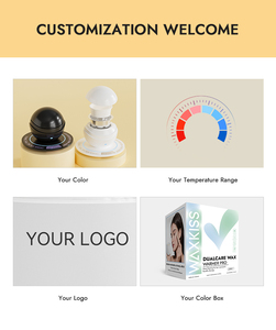 ชุดอุ่นแว็กซ์แบบมืออาชีพ 2-in-1 รุ่นใหม่ล่าสุด ระบบไฟ LED 3 สี ชาร์จผ่าน USB สำหรับการกำจัดขนคิ้วและขนบนใบหน้าอย่างแม่นยำ - Product Image 4