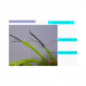 Super Pull <span class=keywords><strong>El</strong></span> Wire de alta calidad, cable <span class=keywords><strong>EL</strong></span> de 5mm con cable de acero de doble hebra incorporado, adecuado para decoración de paisajes - Product Image 4