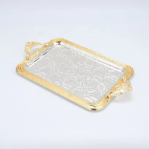 Plateau de service élégant pour aliments et collations, plateau à café, plateau décoratif pour fêtes, décoration de la maison, restaurant, hôtel - Vente chaude - Product Image 1