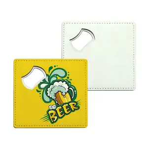 2020 New Arrival Supernova Sublimation Blanks Custom Leatherette Stainless Steel Bottle Opener