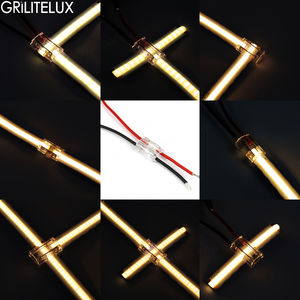 Conectores Transparentes 9 en 1 para Tiras de Luz LED COB sin Soldadura, 5mm 8mm 10mm, Conector de Esquina en Forma de L/T/X de 2 Pines para Unir Tiras - Product Image 2