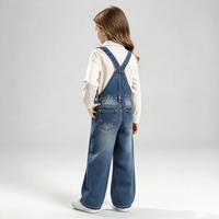 Salopette bleue moyenne Sprout avec pantalon à bretelles larges et amples et salopette pour enfants pour pique-nique du week-end