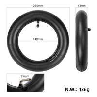 Kit de pneu tout-terrain 255*80 et chambre à air renforcée 10*2.5 pour trottinette électrique Zero 10, pneu tubulaire 255x80, pneu extérieur