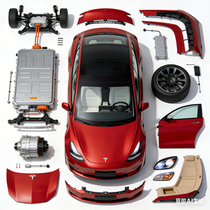 Accesorios Originales YUCHI para Tesla 1493736, Kit de Carrocería, Revestimiento de Parachoques Delantero para Tesla Model Y - Product Image 5