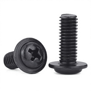 Vis de machine en fer zingué Dingxin Classe 8 A2, filetage standard, diamètre de la tête 10mm/12mm, M2.5 et M6 - Product Image 2