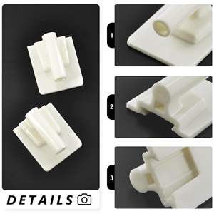 Perno de bisagra para puerta de refrigerador AH2358752, pieza de repuesto de plástico, fácil instalación, uso doméstico - Product Image 5