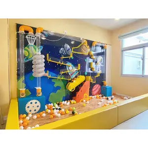 Bettaplay 신제품 실내 운동장 아이 상호 작용하는 과학 벽 실내 아이 운동장 관 장난감