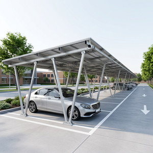 Structure de support photovoltaïque robuste en aluminium résistant aux intempéries pour carport solaire extérieur - Product Image 1
